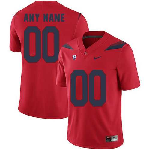 Mens Arizona Wildcats Red Customized College Football Jersey